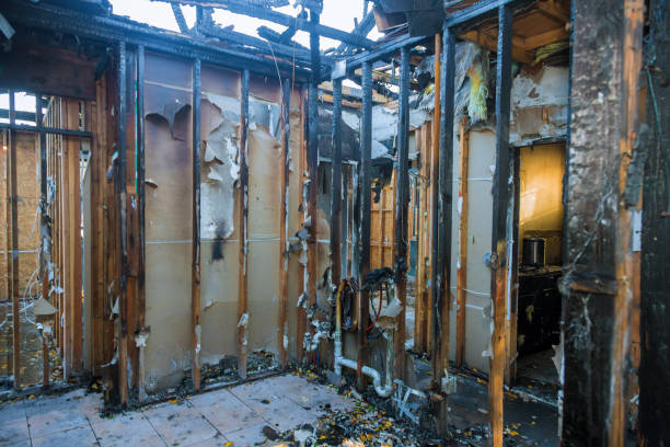 Professional Fire Damage Repair technician working in Bonner Springs, KS